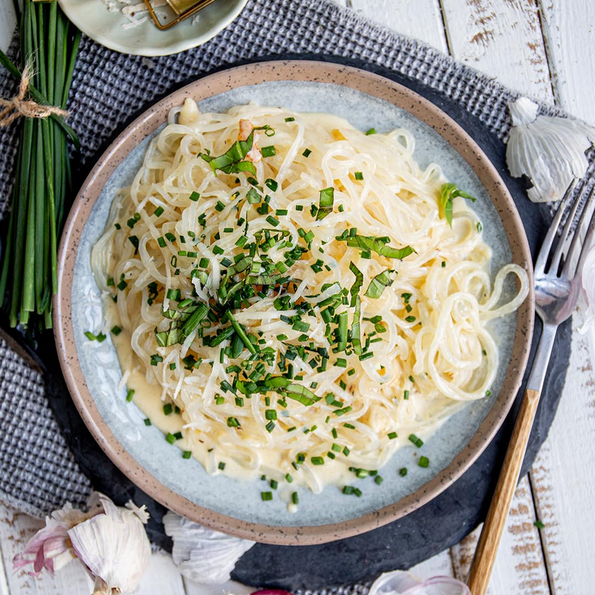 Low-Carb & Keto Pasta Alfredo