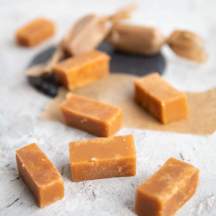 Zuckerfreie Keto Karamell Bonbons