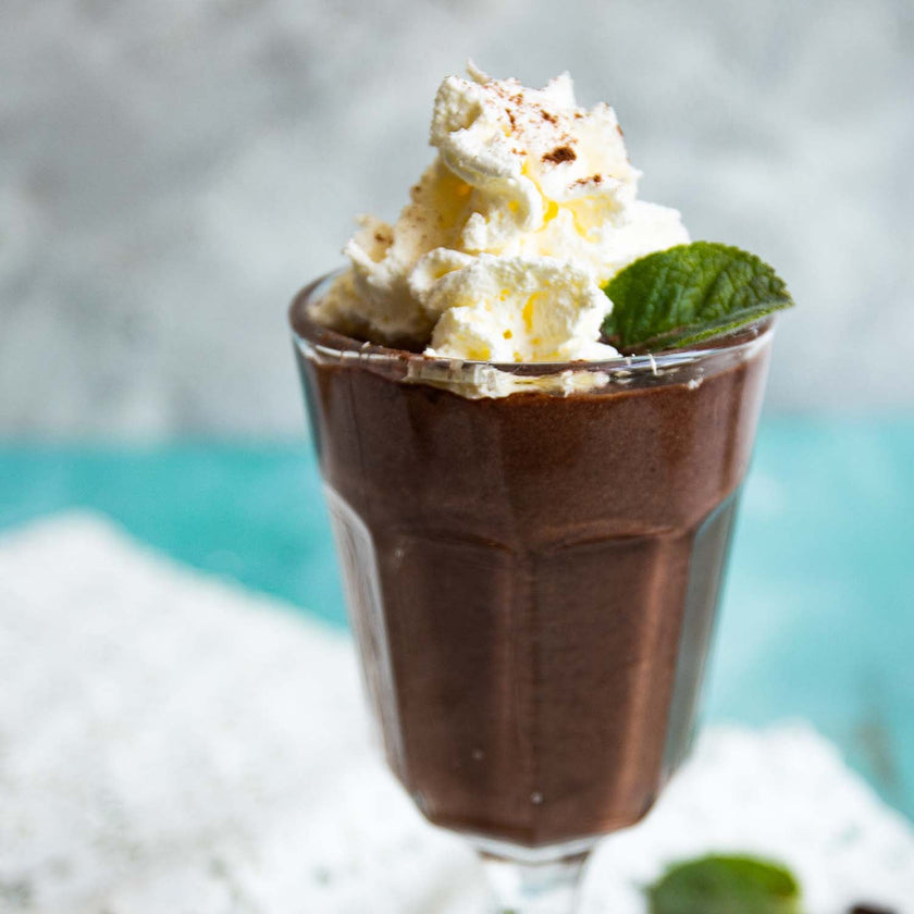 Keto Iced Mint Chocolate Shake ohne Zucker