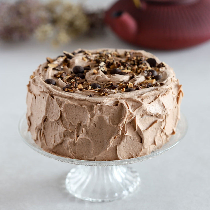 Low-Carb & Keto Nougat-Espresso-Torte