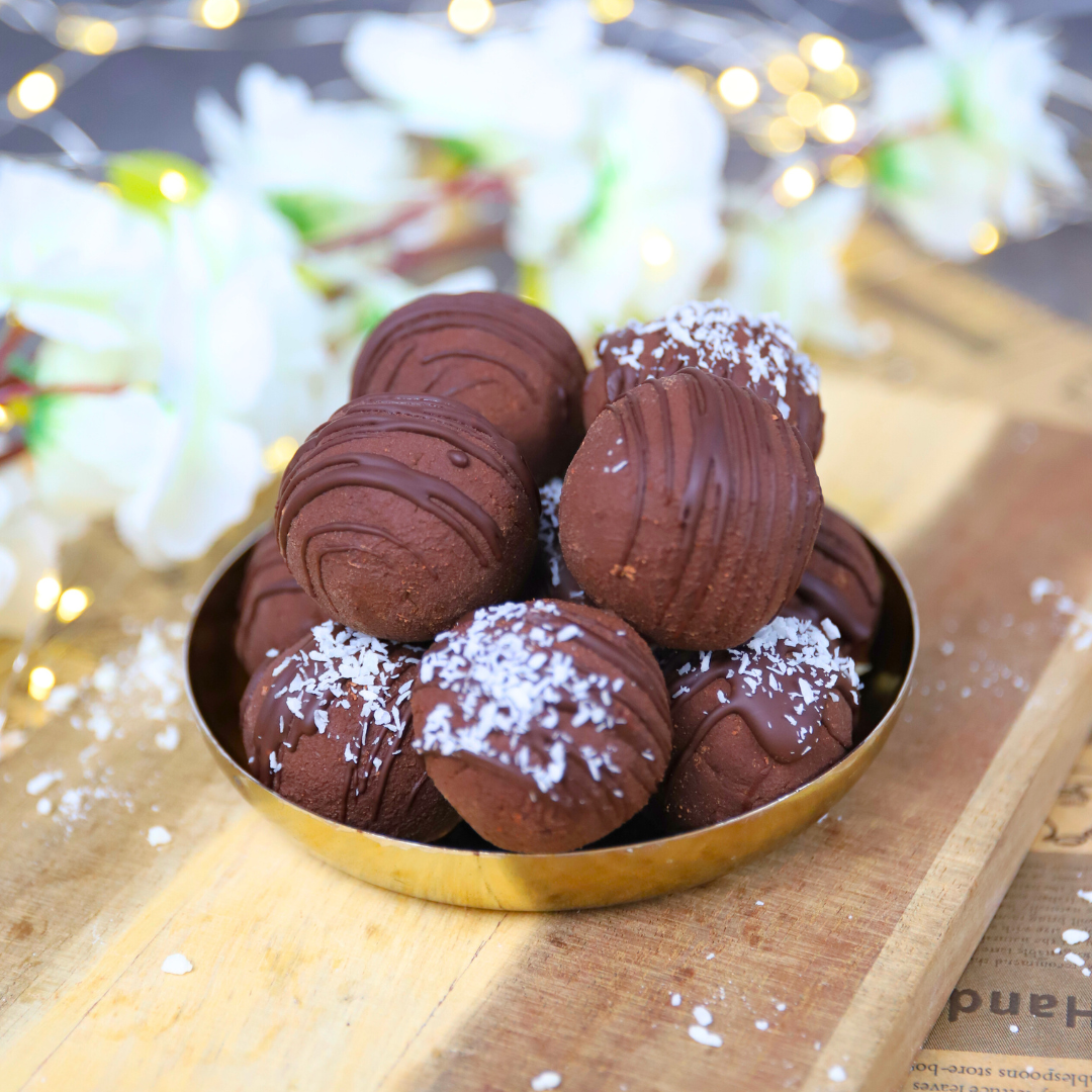 Low-Carb & Keto 2-Zutaten Schoko-Pralinen