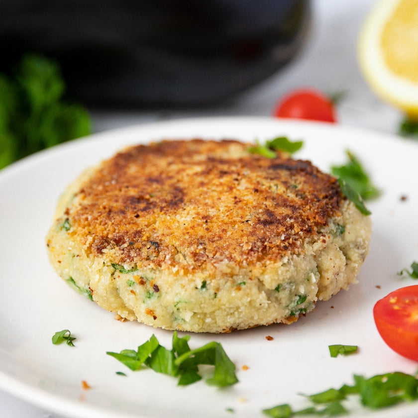 Mediterrane Auberginen-Mozzarella-Puffer