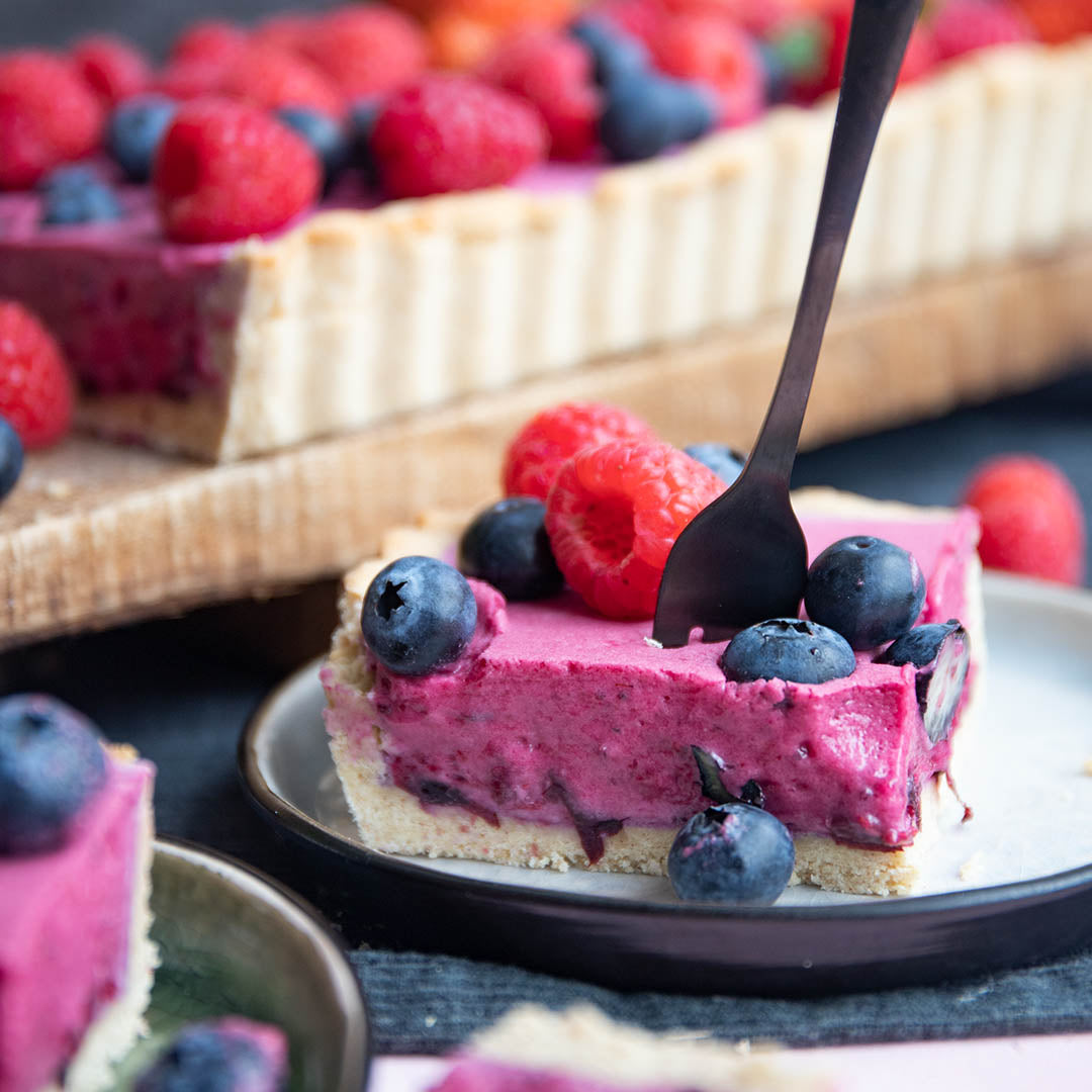 Low-Carb & Keto Waldbeer-Tarte