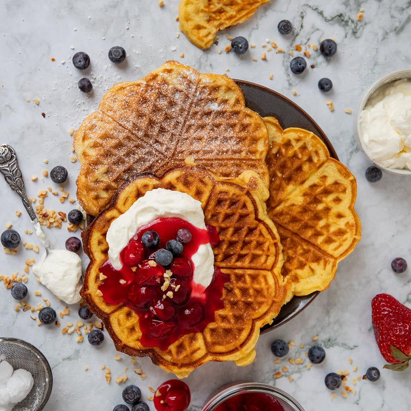 Low-Carb & Keto Waffeln ohne Backmischung