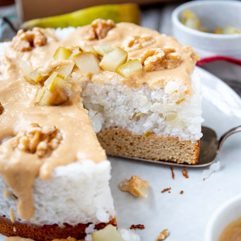 Low-Carb & Keto Milchreis-Torte