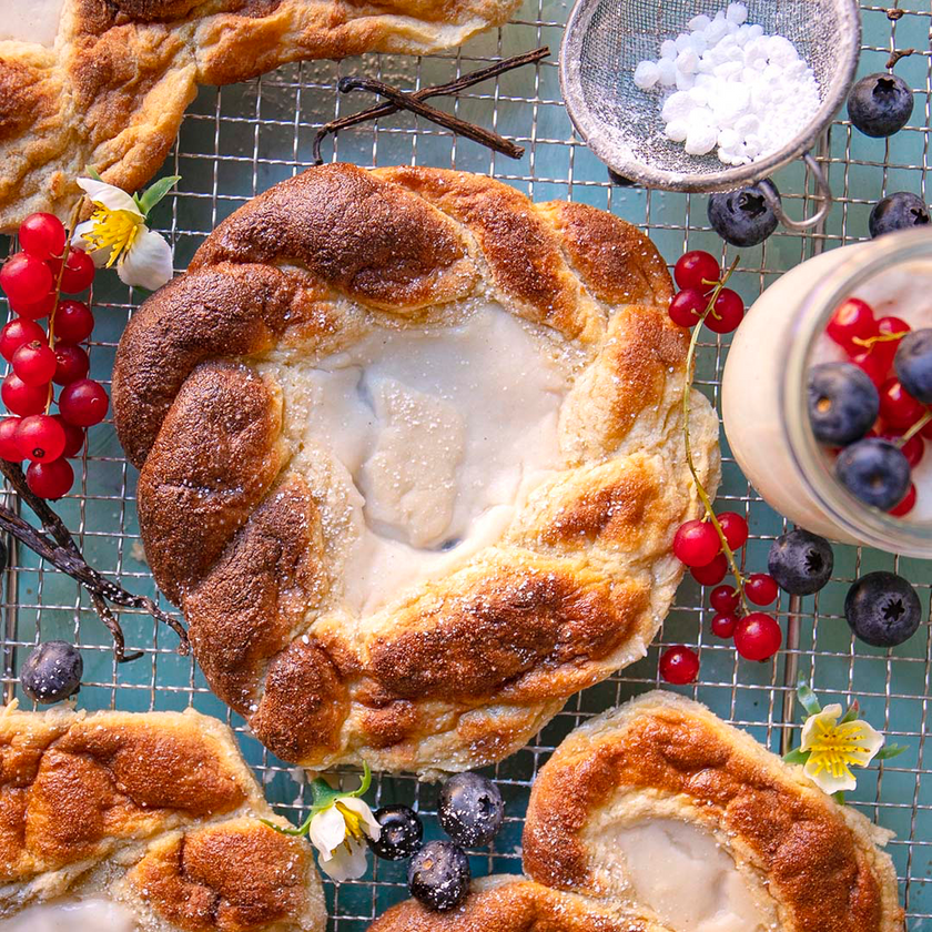 Low-Carb & Keto Pudding-Teilchen