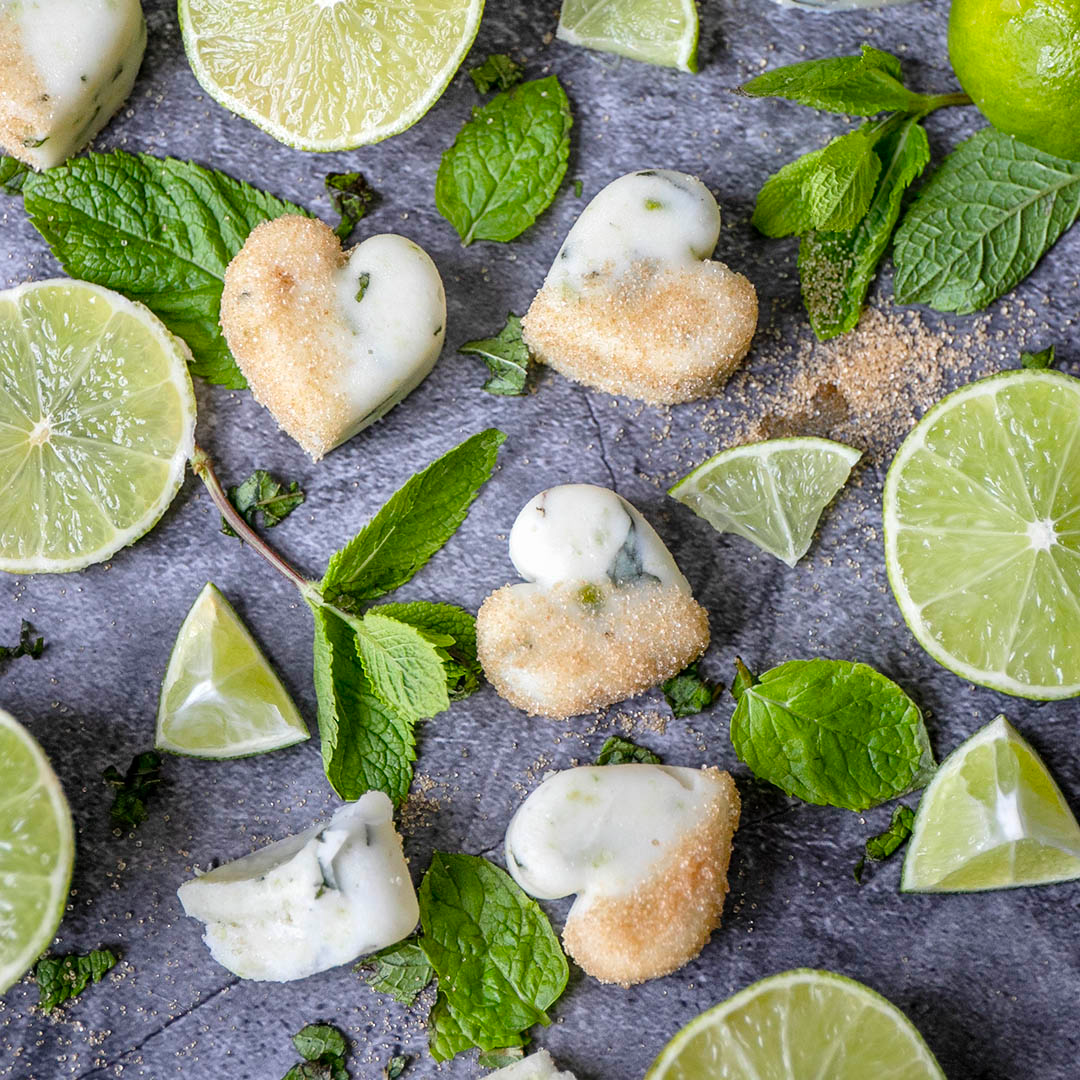 Ketogene Mojito-Protein Fat Bombs