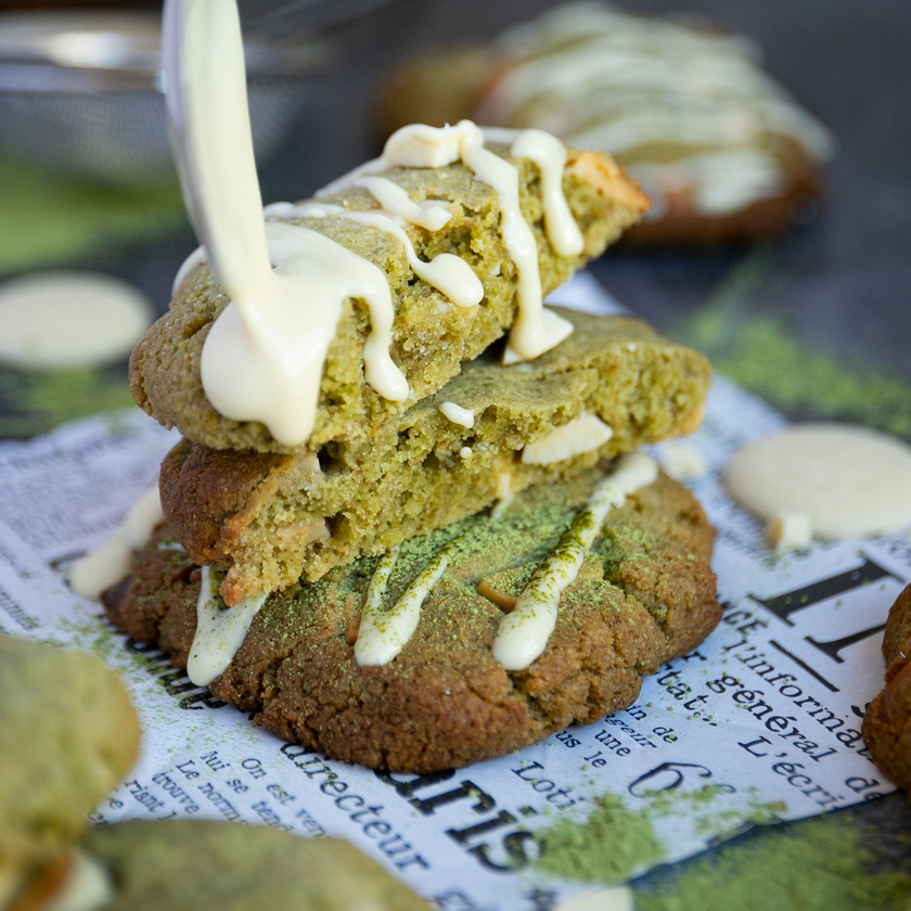 Low-Carb & Keto Matcha-Cookies