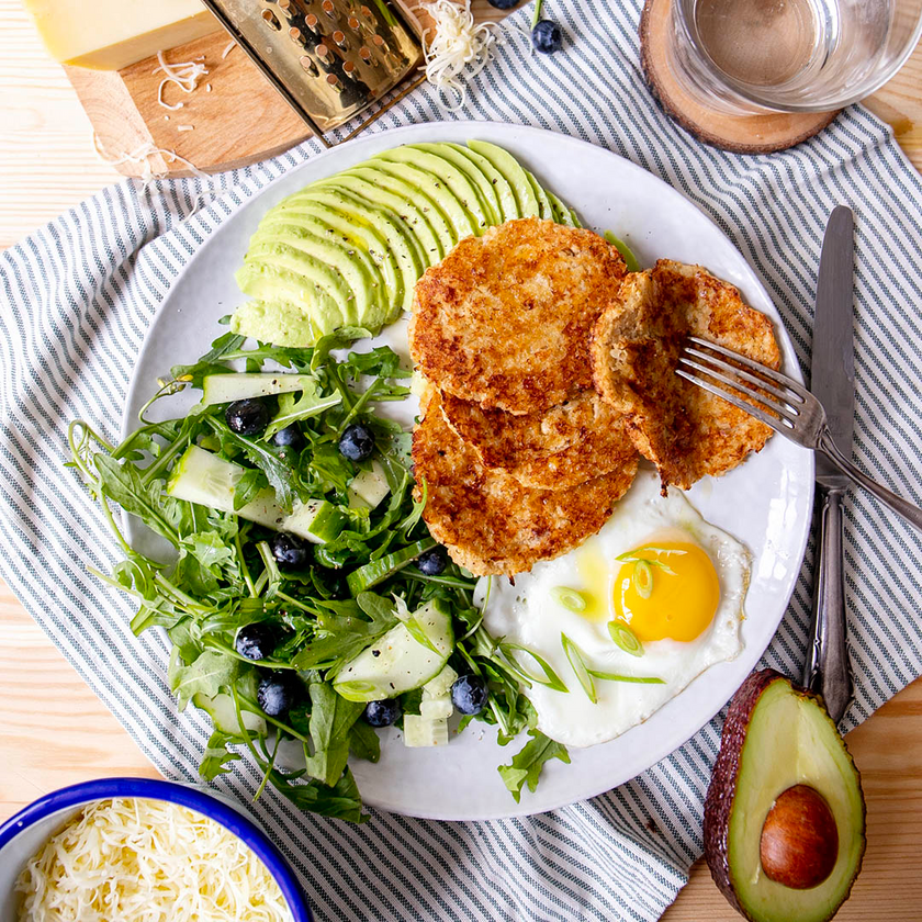 Low-Carb & Keto Blumenkohl-Rösti