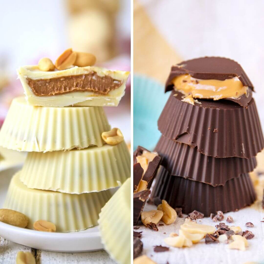 Zuckerfreie Schoko Peanut Butter Cups