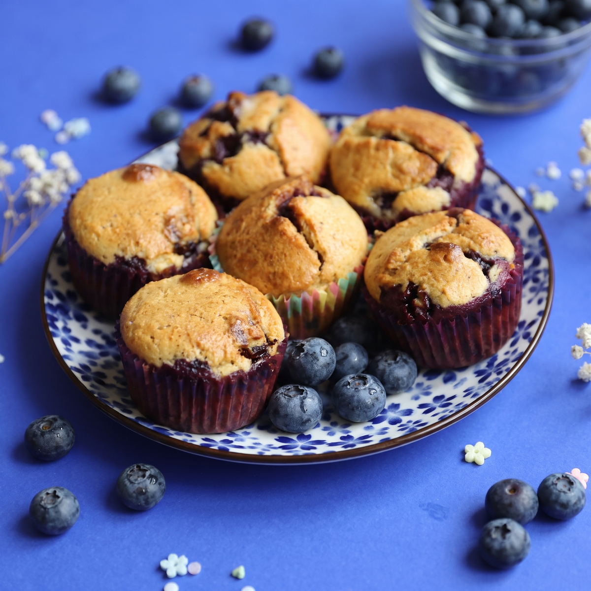 Low-Carb & Keto Heidelbeer-Muffins