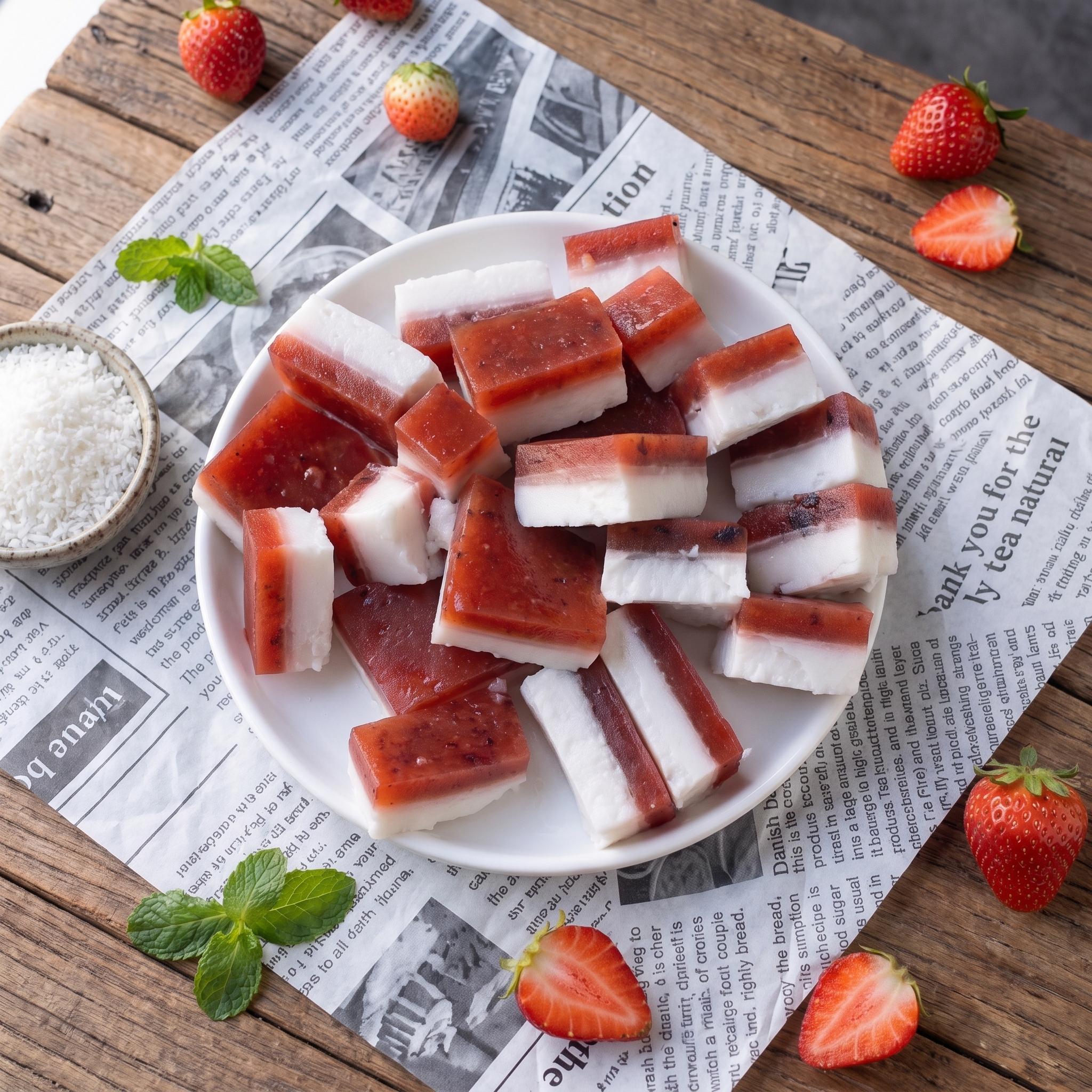 Erdbeer Kokos Jelly ohne Zuckerzusatz