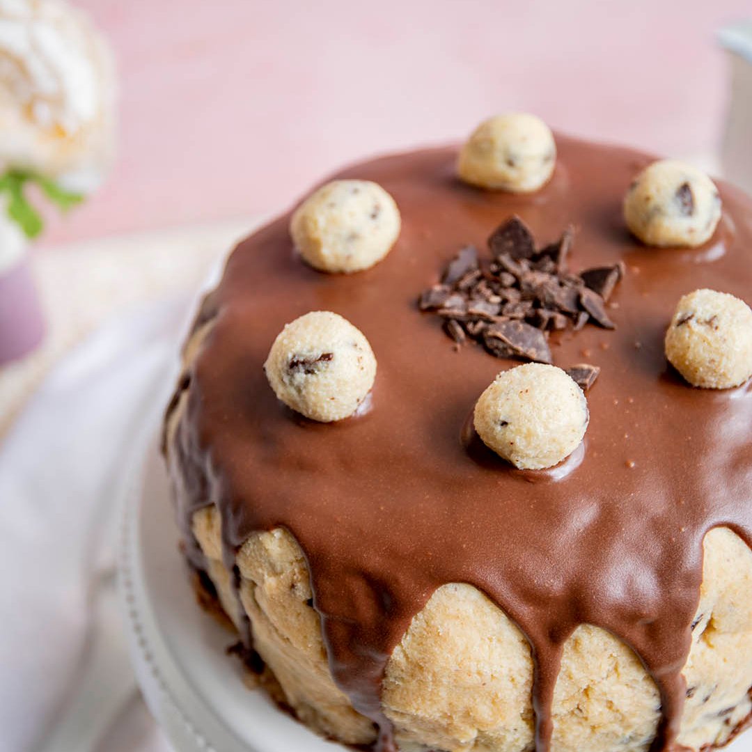 Low-Carb & Keto Cookie Dough Torte