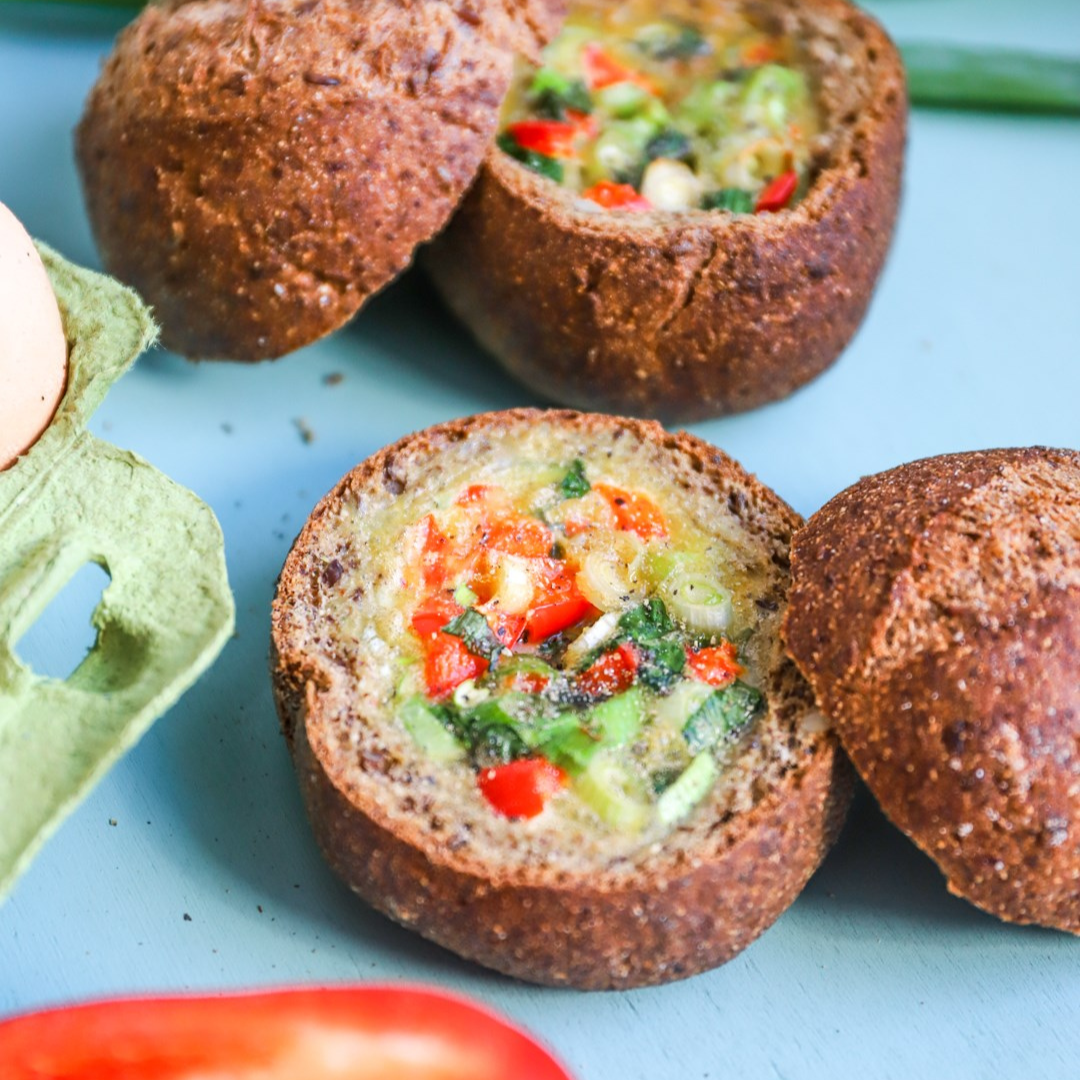 Low-Carb Omelette Frühstücksbrötchen