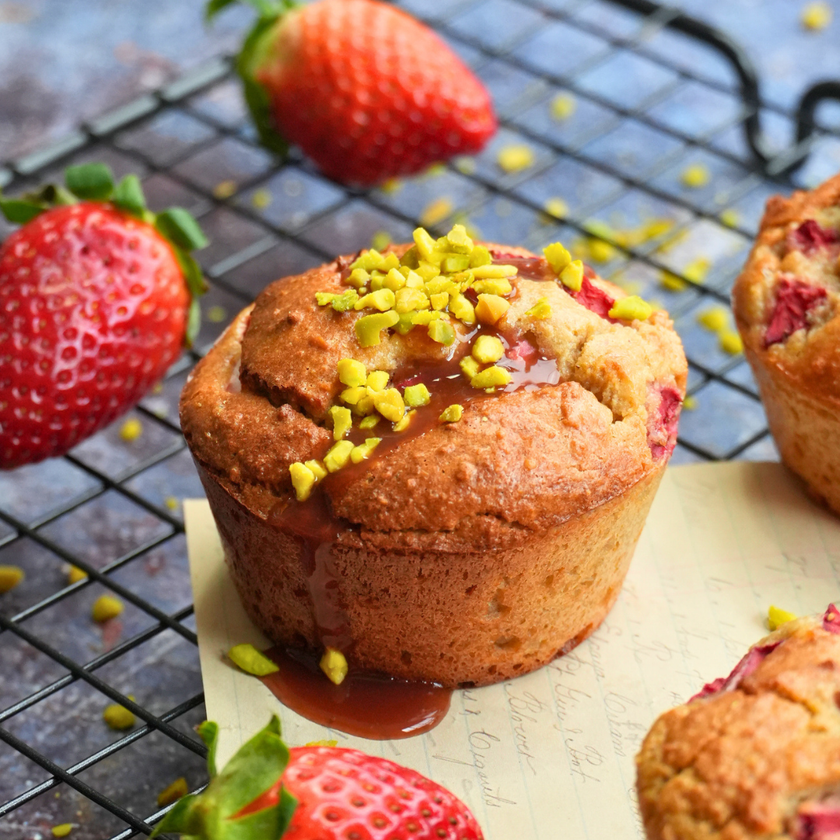 Low-Carb & Keto Erdbeer-Muffins