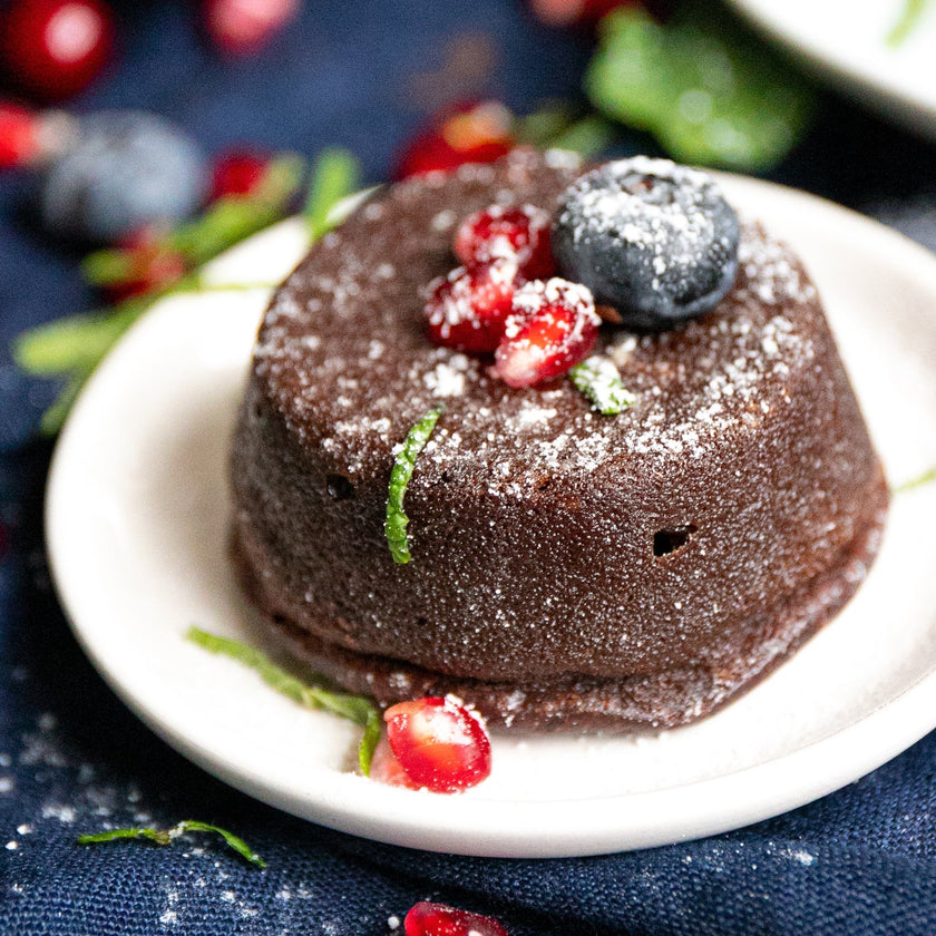 Keto Schoko-Lava-Cake ohne Zucker