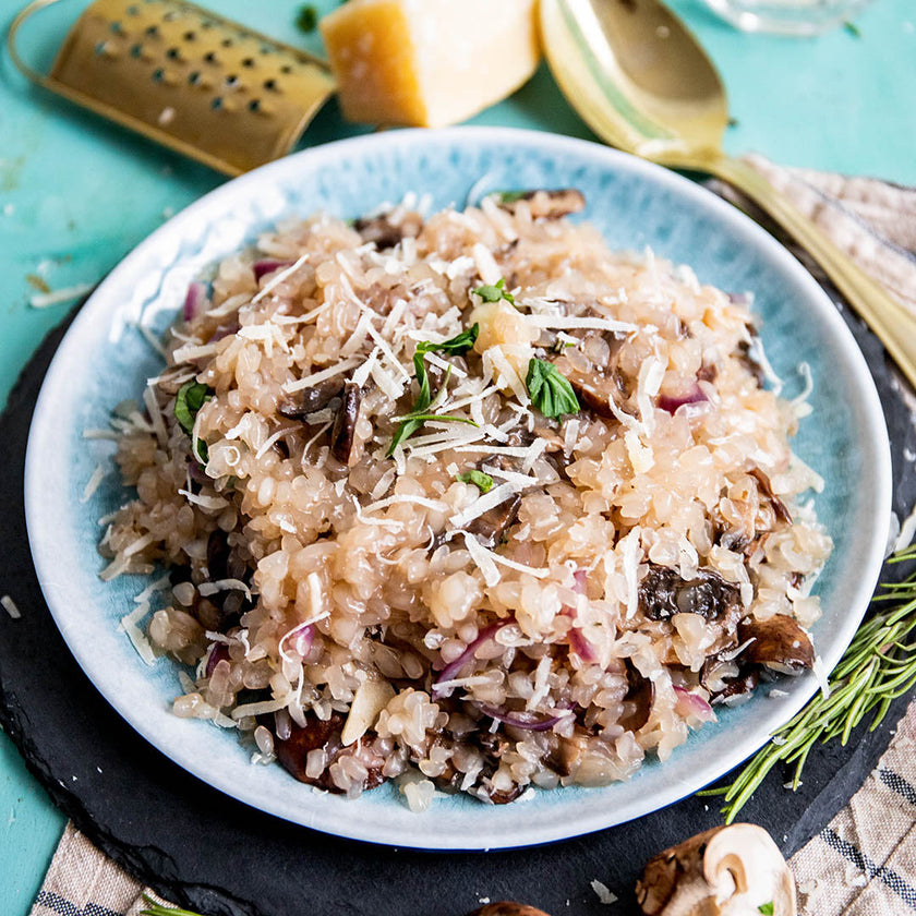Low-Carb & Keto Pilzrisotto