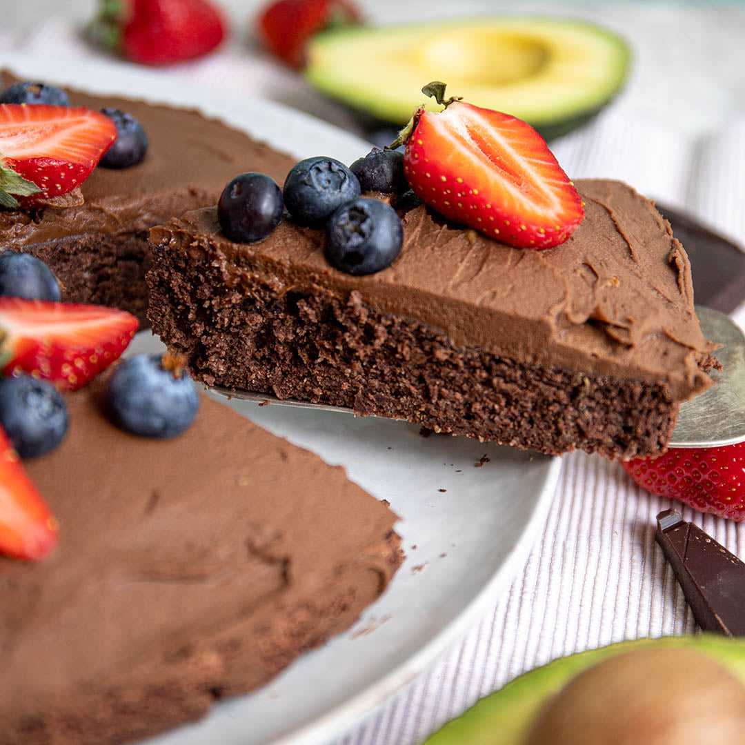 Low-Carb & Keto Avocado Schoko Torte