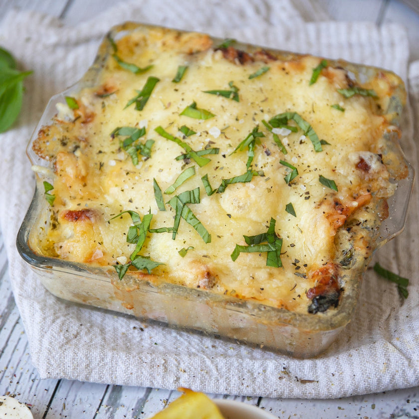 Low-Carb & Keto Sellerie-Lachs-Auflauf