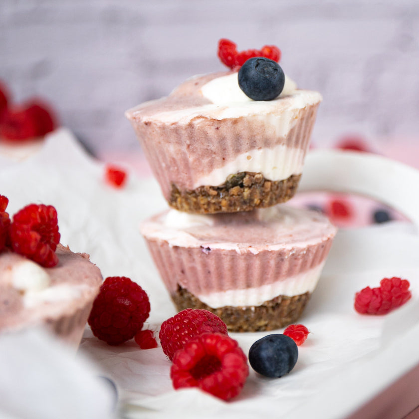 No Bake Beerentörtchen ohne Zucker