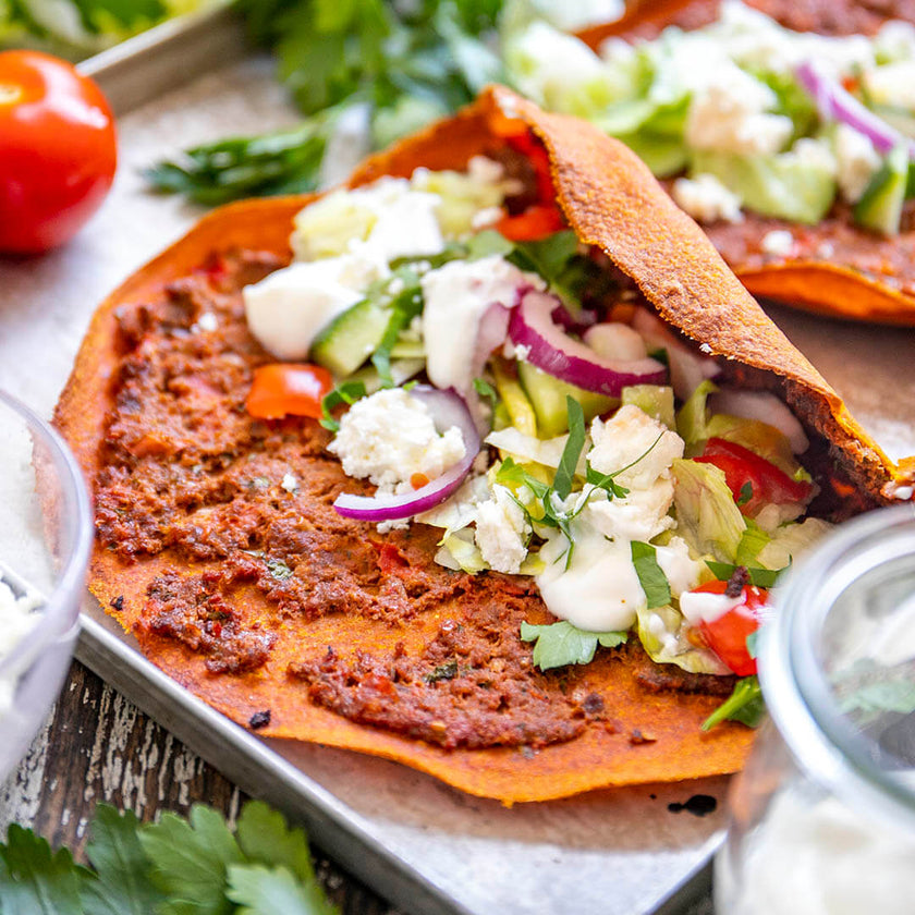 Low-Carb & Keto Vollgemüse-Lahmacun 