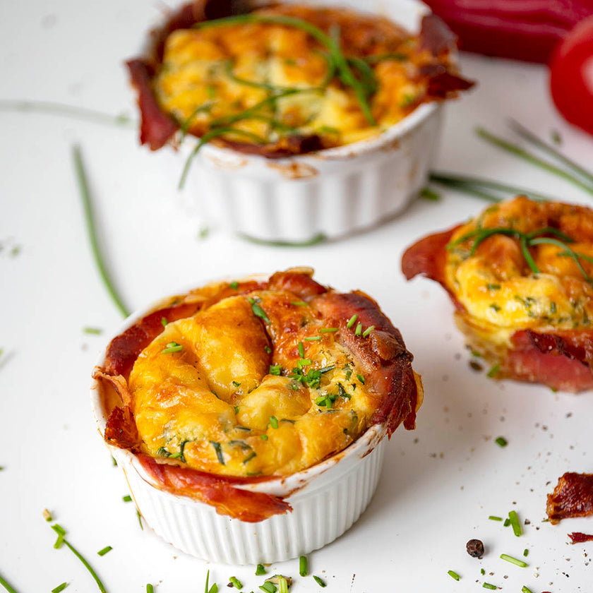 Express Keto Quiche mit Rohschinken