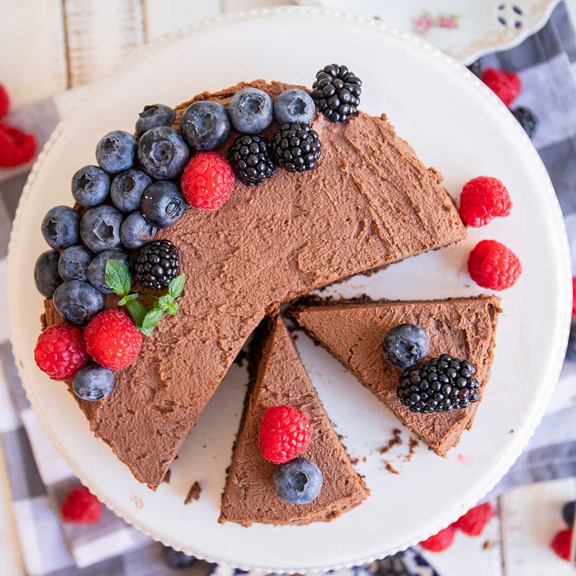 Veganer Low-Carb Schokokuchen mit Zucchini