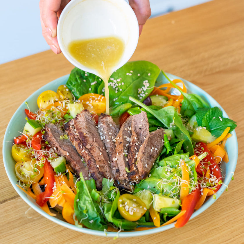 Asiatisches Keto Salatdressing mit Sesamöl