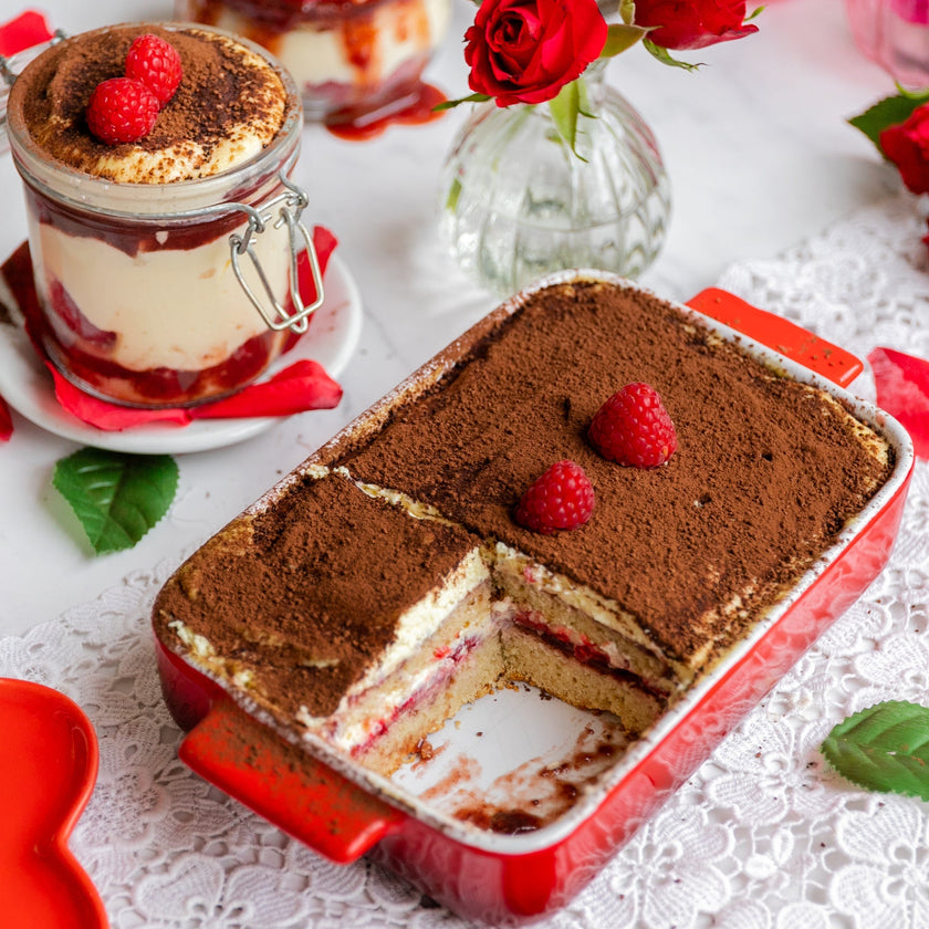 Low-Carb & Keto Himbeer Tiramisu