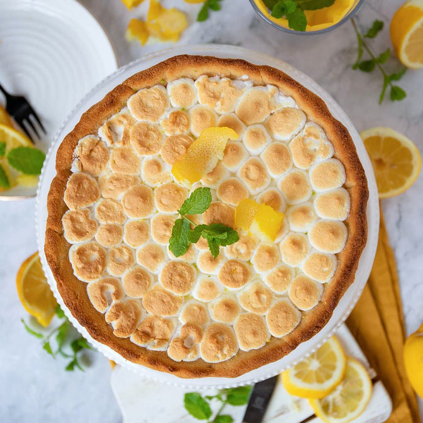 Low-Carb & Keto Zitronen-Baiser-Tarte