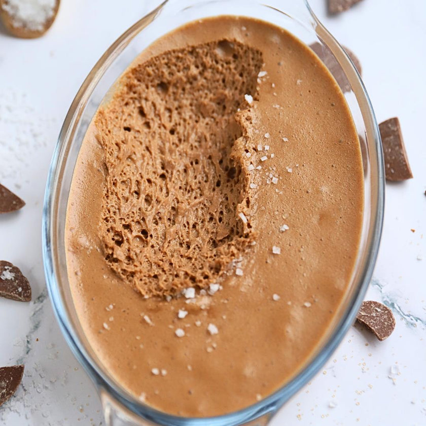 Low-Carb Salz-Karamell-Schoko-Mousse