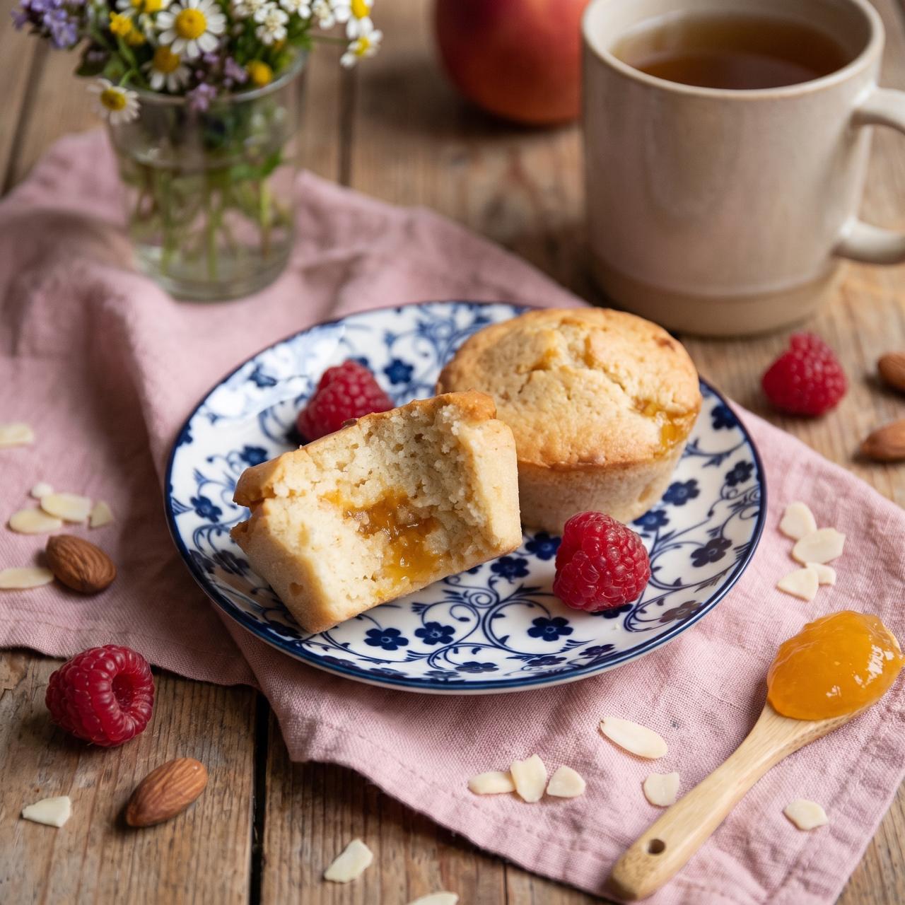 Low-Carb Frühstücks-Muffins mit Marmeladen-Füllung