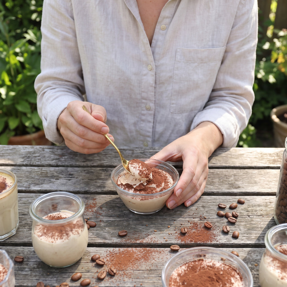 PROBEPACKUNG: Tiramisu Creme Dessert ohne Zucker  (80 g)