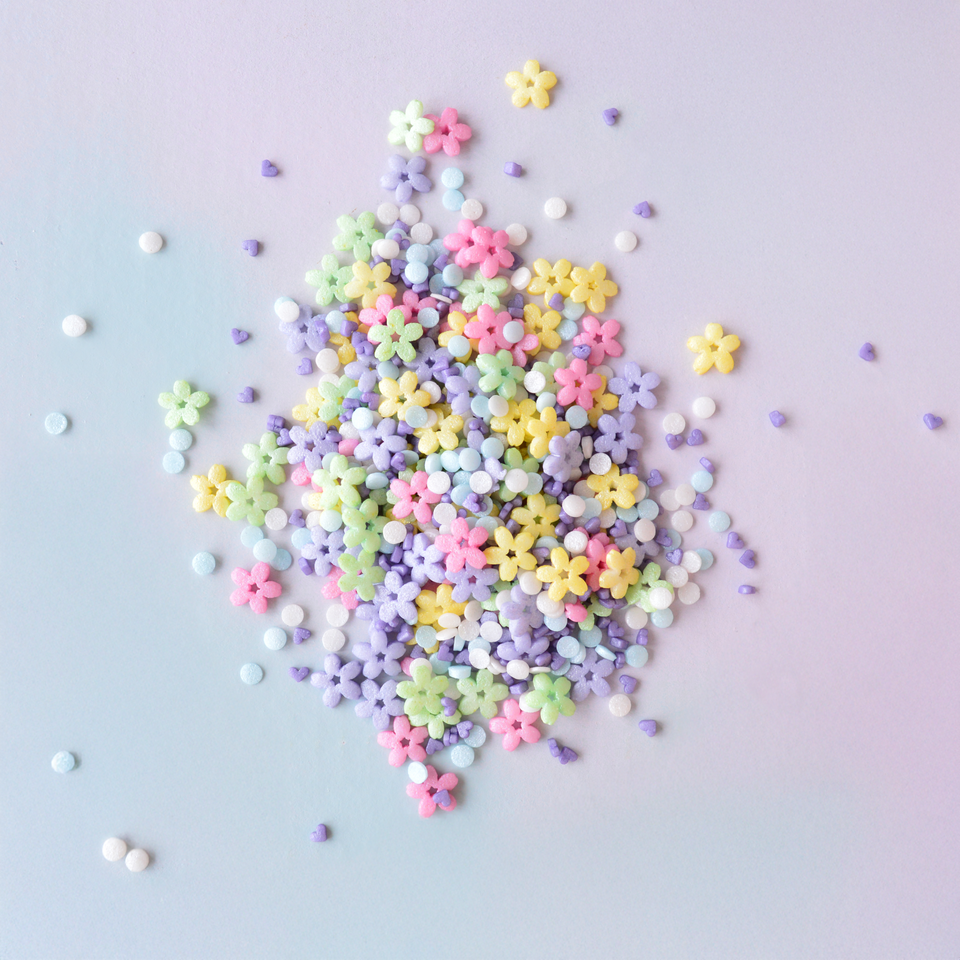 Zuckerfreier Streuselmix Flower Power