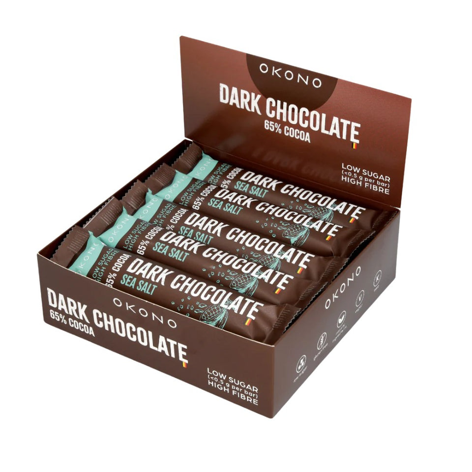 Dark Chocolate Sea Salt Schokoriegel | 20er Maxipack