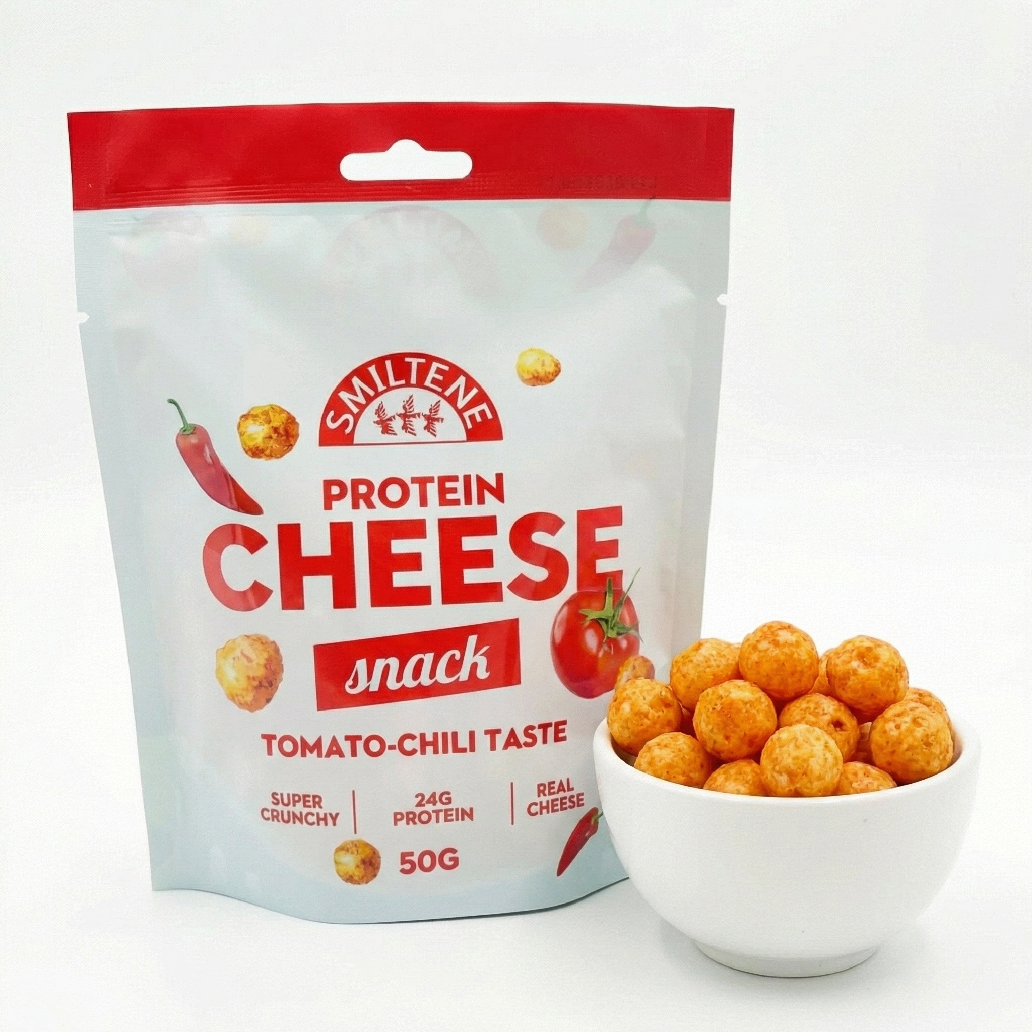 Gepuffter Käse Snack | Tomate Sweet-Chili