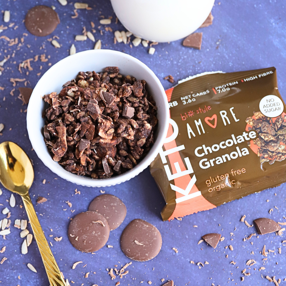 AMORE Keto Granola On the Go Schokolade