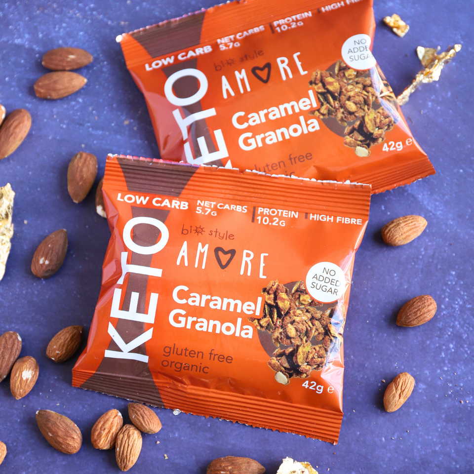 AMORE Keto Granola On the Go Karamell