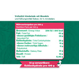 Zuckerreduzierte Vollmilch Schokolade mit Mandeln | 40% Kakao