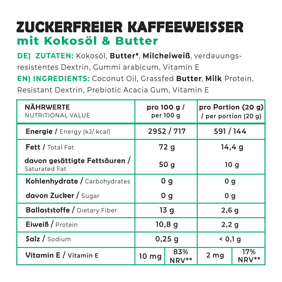 Keto-Creamer Vorratsdose