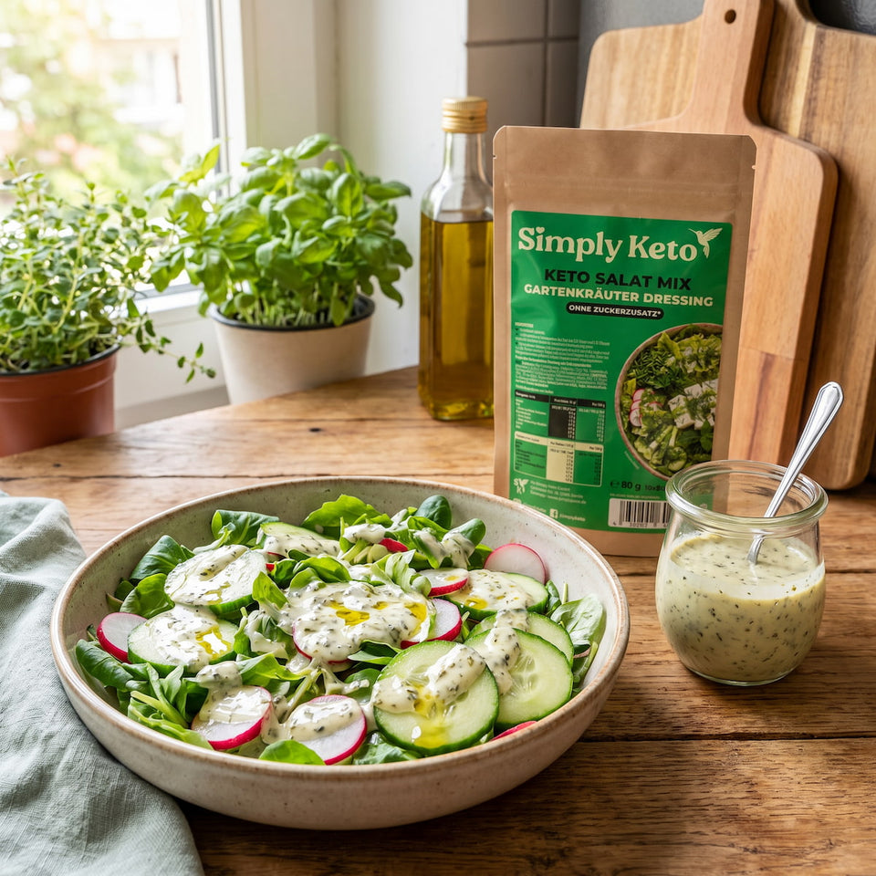 Keto Salatkrönung | Gartenkräuter Dressing