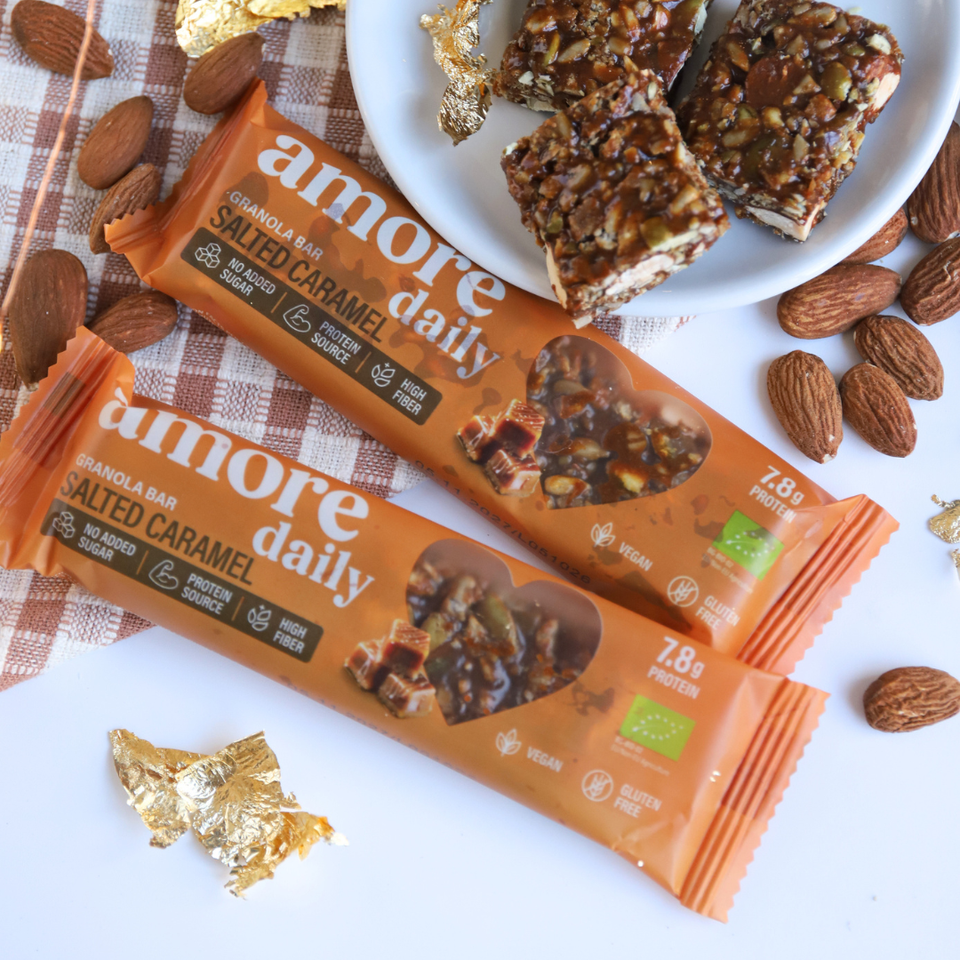 Lower-Carb* Granola Bar | Salted Caramel