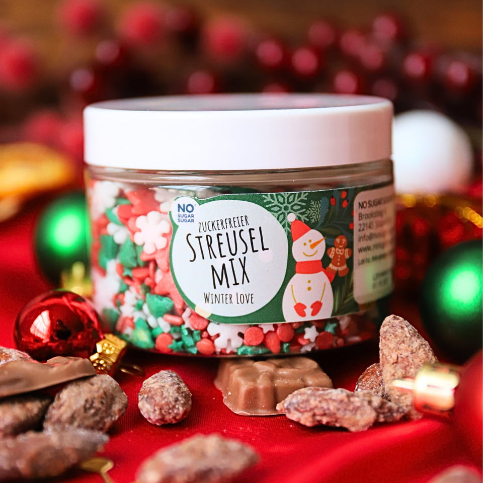 Zuckerfreier Streuselmix Winter Love