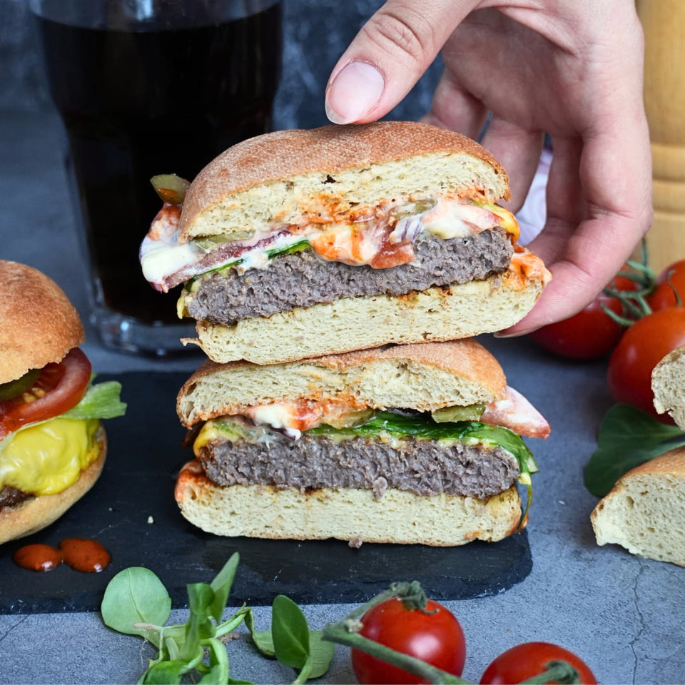 Lower-Carb* High Protein Burger Buns