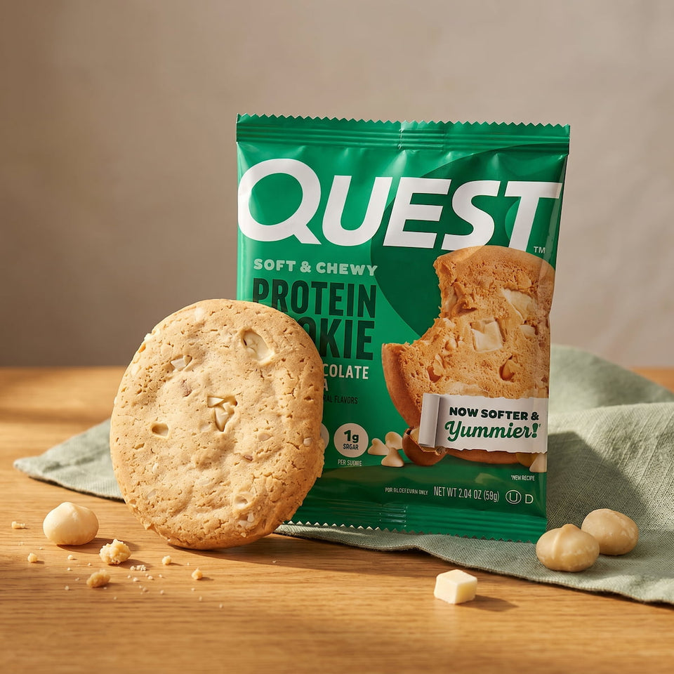 Macadamia White Cocolate Protein Cookie | Maxipack mit 12 Stück
