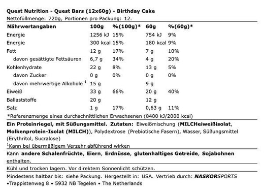 Birthday Cake Proteinriegel