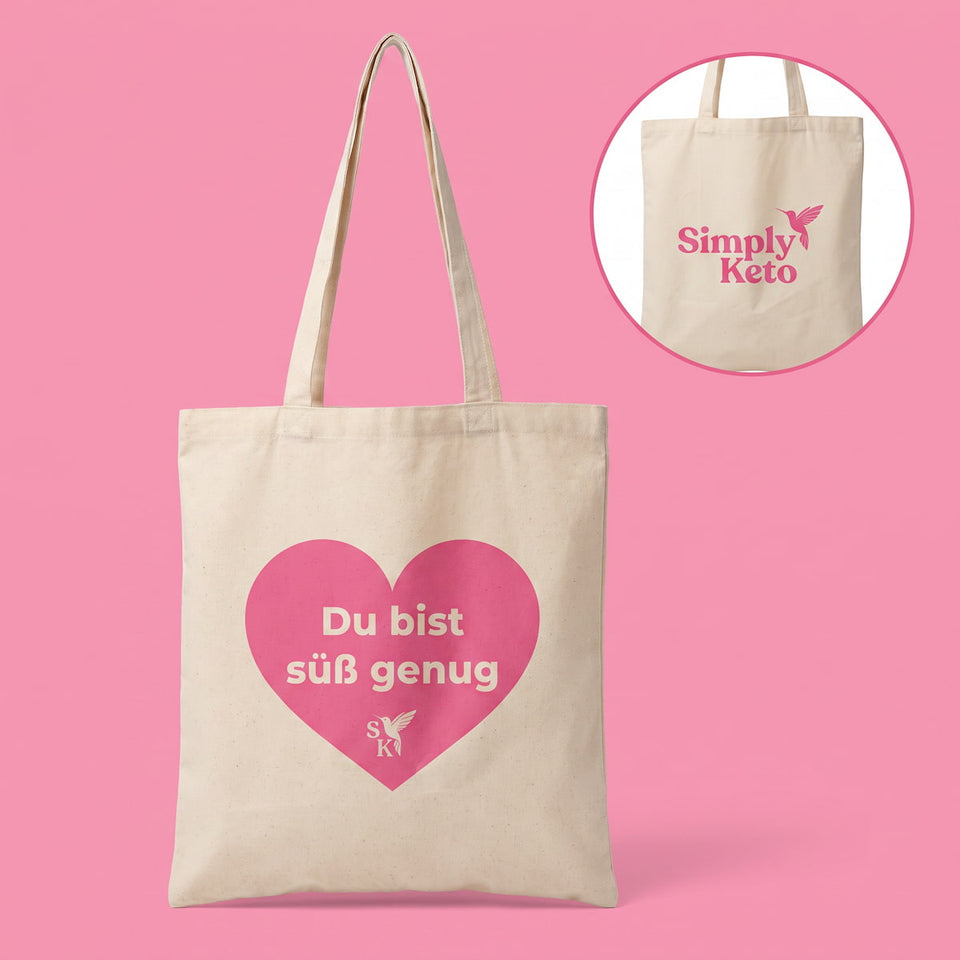 SimplyKeto Tragetasche „DU BIST SÜß GENUG“