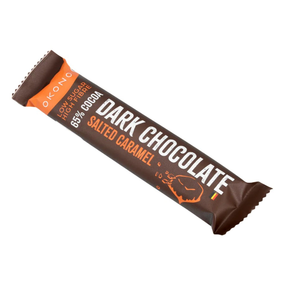Dark Chocolate Salted Caramel Schokoriegel