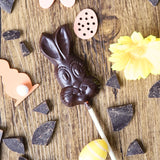 Lower-Carb* Osterhasen Edelbitter Schokoladenlolli