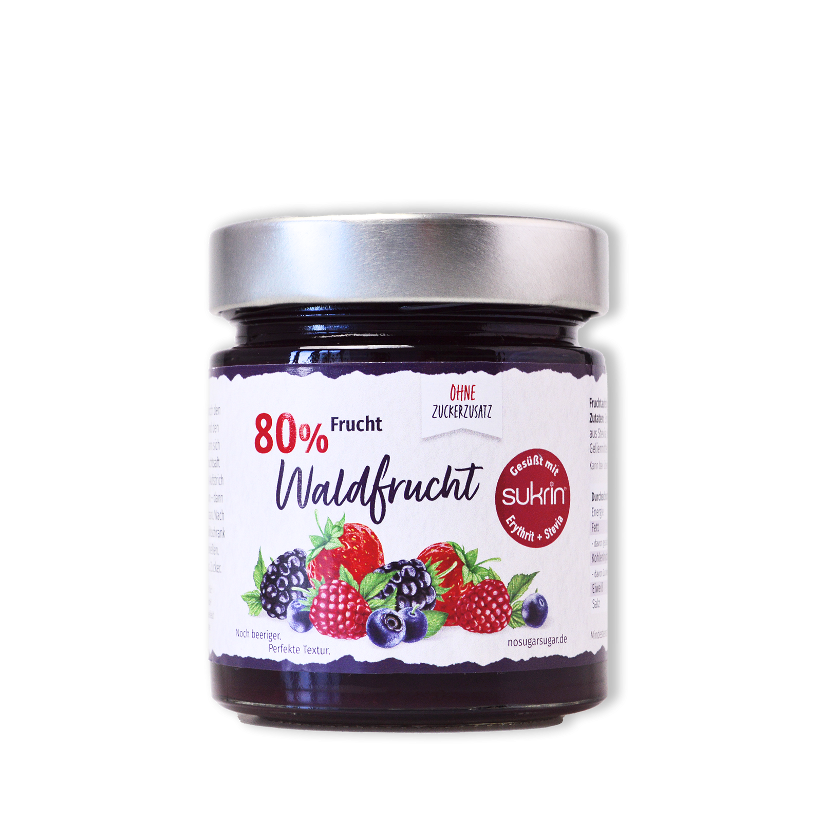 Waldbeer Fruchtaufstrich mit Erythrit & Stevia 225 g